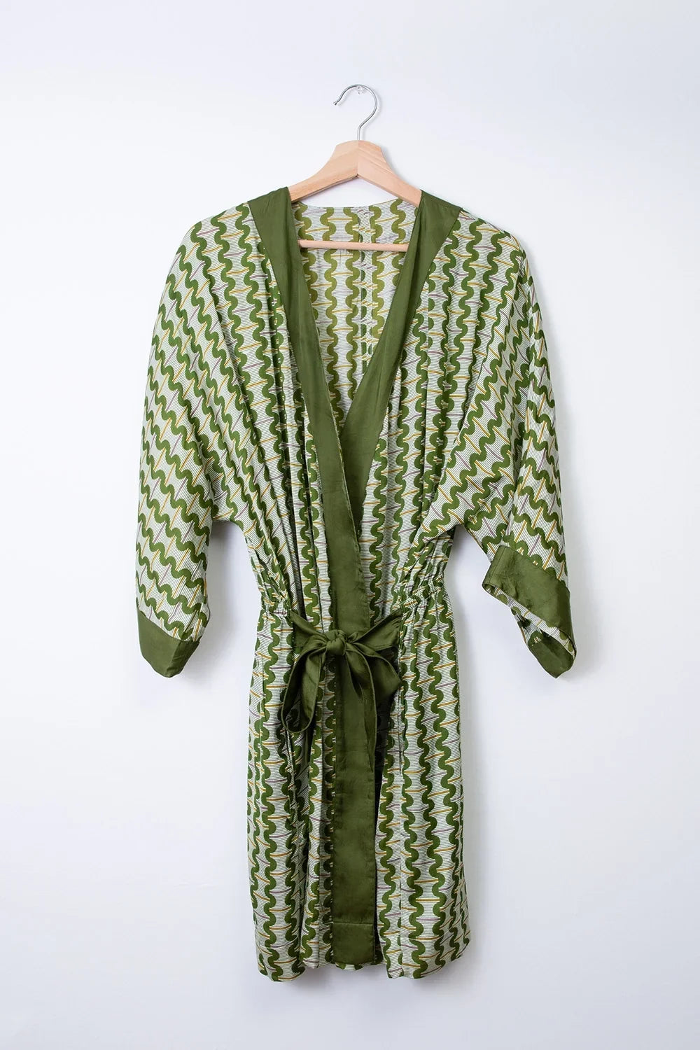 Belted Robe, Olive