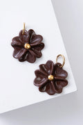 Porcelain Gold Touch Earrings