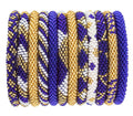 Roll-On® Game Day Bracelet Gold & Navy