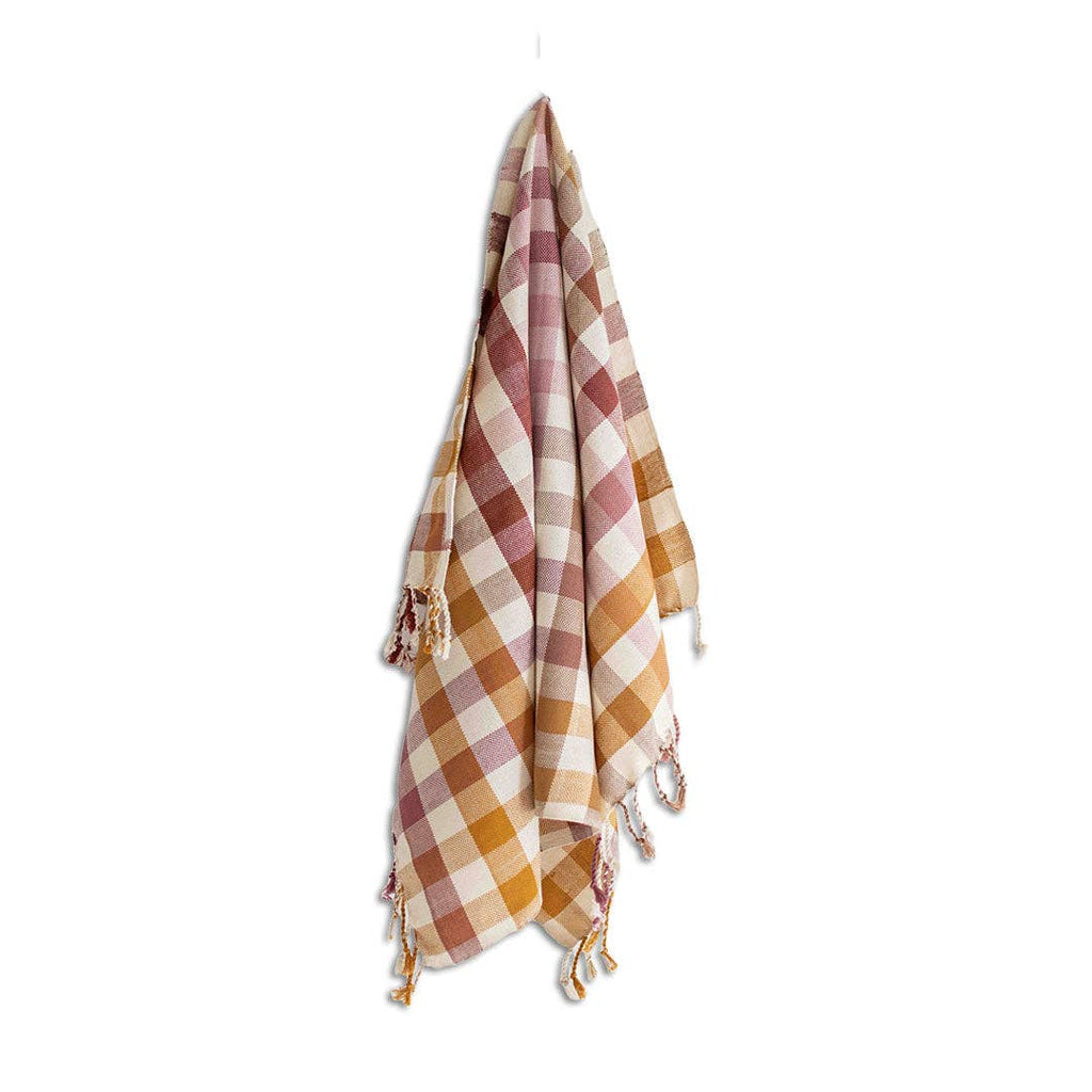 Oversized Woven Hand Towel in Damas