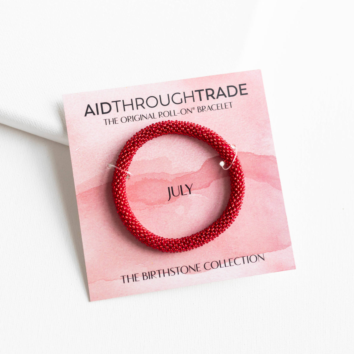 💎 July Birthstone Roll-On® Bracelet - Ideal Birthday Gift