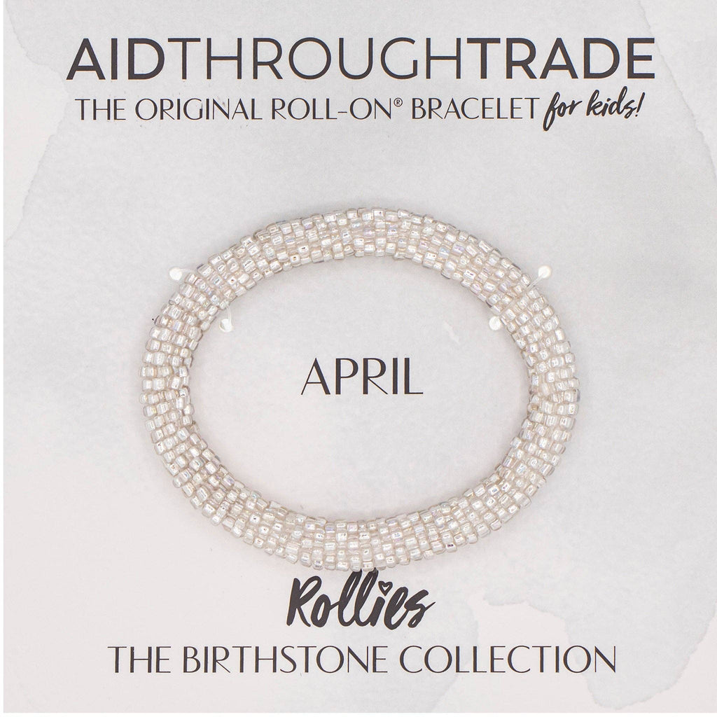 *NEW* April Birthstone Rollies® for Kids - Birthday Bracelet