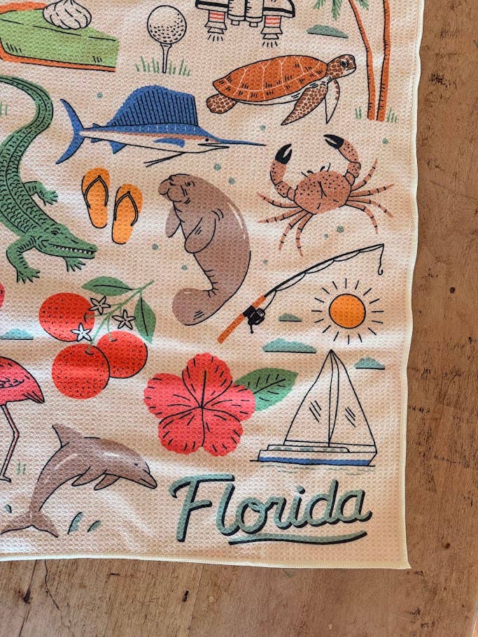 Kitchen Tea Towel Quick Dry | Florida