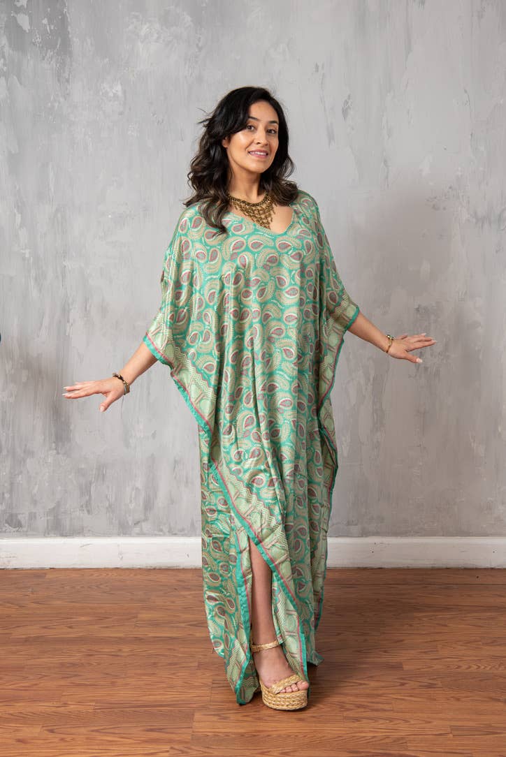 Sari Kaftan - Perfect Summer/Resort Wear!
