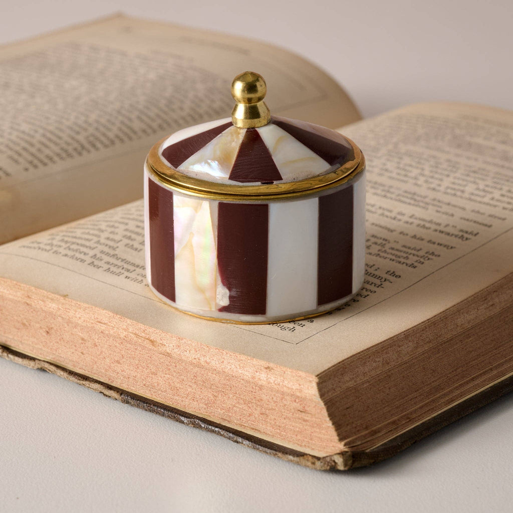 Sarkas Mother of Pearl Box - Maroon