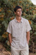 Men’s Organic Cotton Short Sleeve Button-Down | Sand Stone