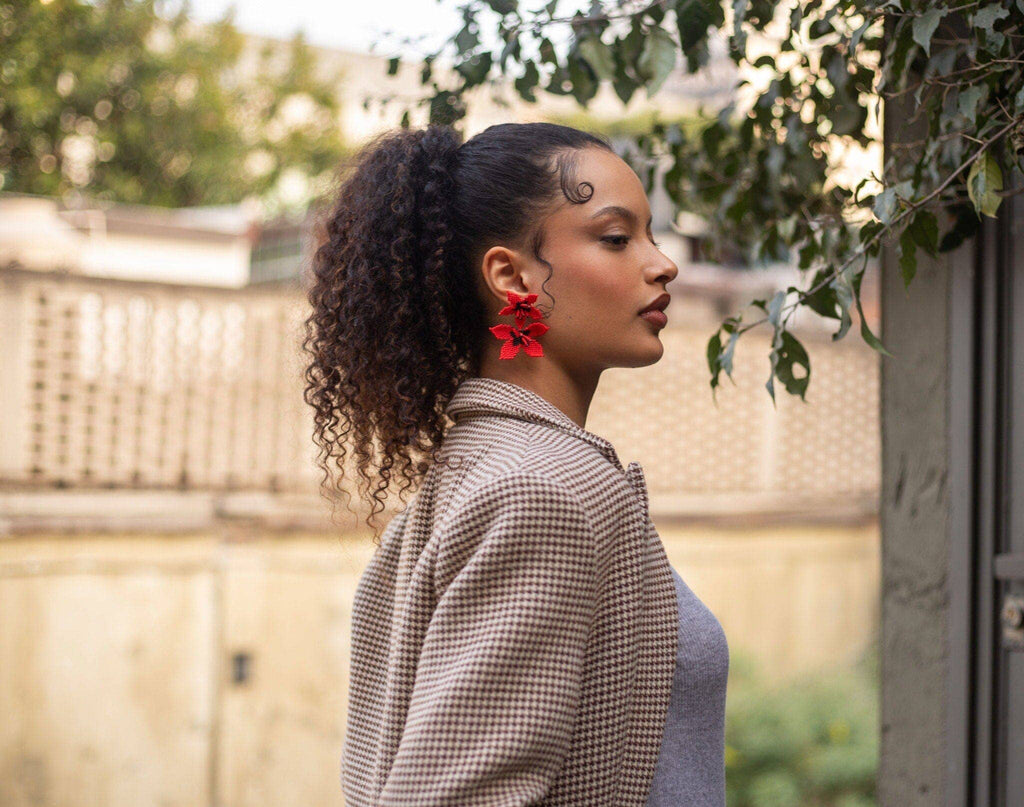 Noche Buena - Beaded Earrings