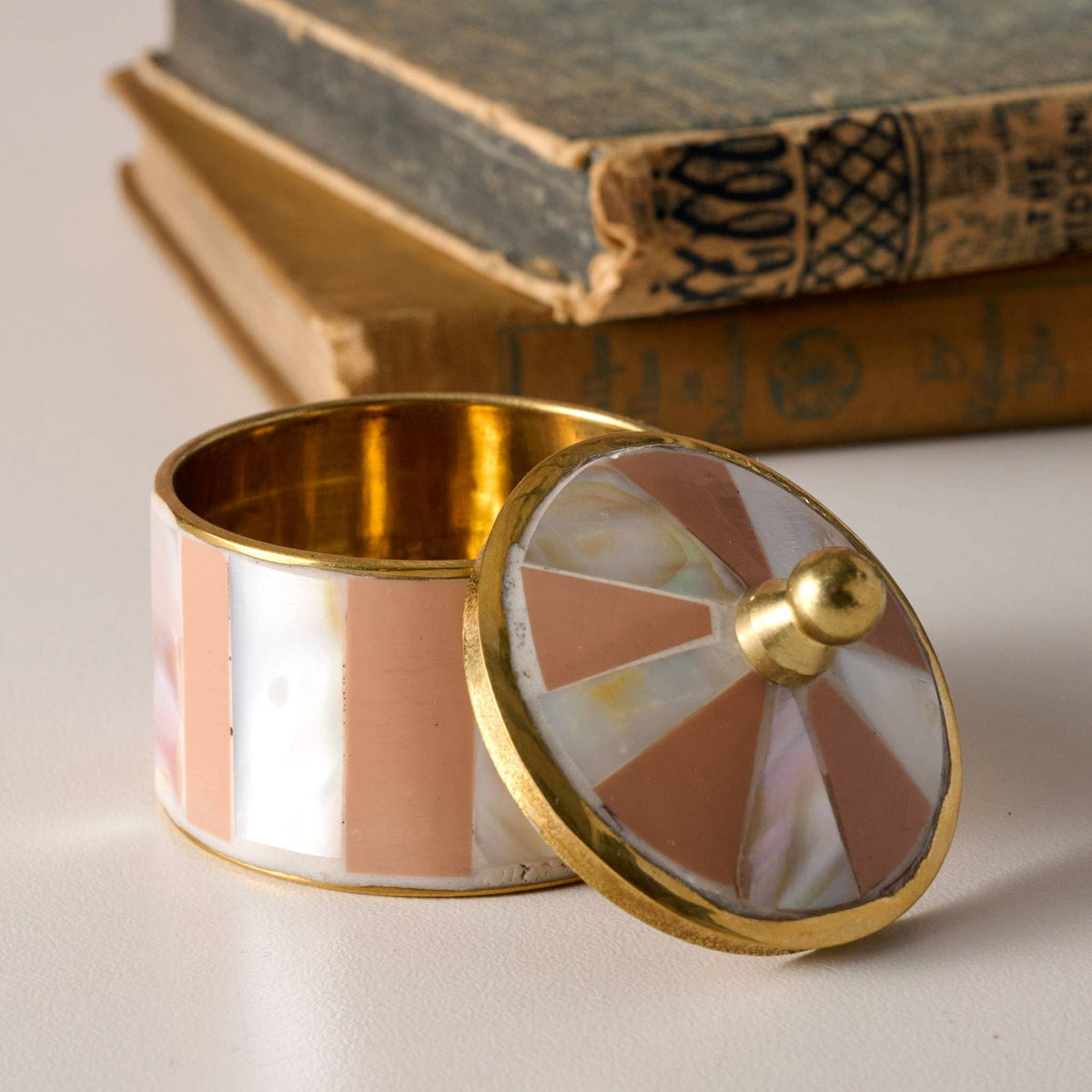 Sarkas Mother of Pearl Box - Peach