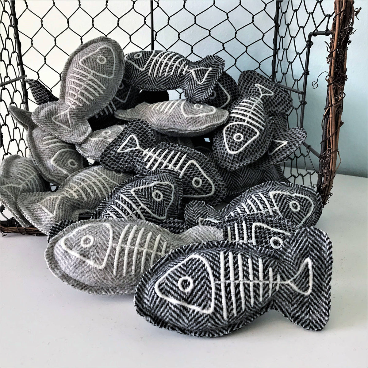 Grey Fish Catnip Toy