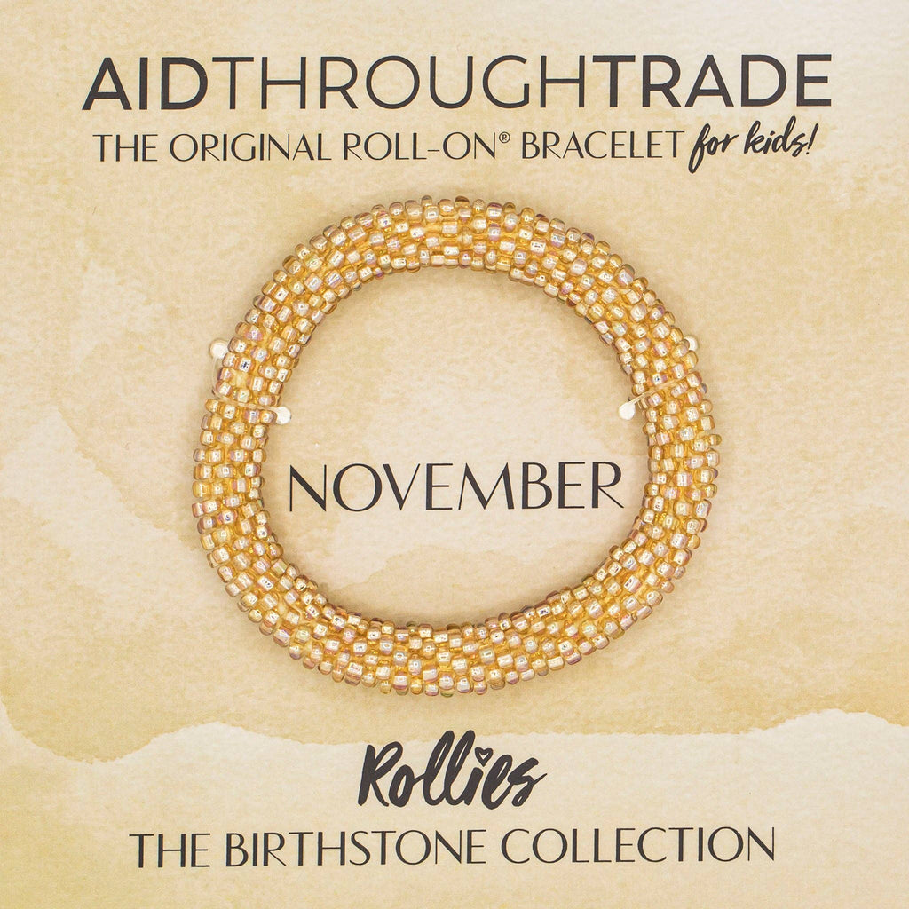 November Birthstone Rollies® for Kids - Birthday Bracelet