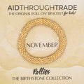 November Birthstone Rollies® for Kids - Birthday Bracelet