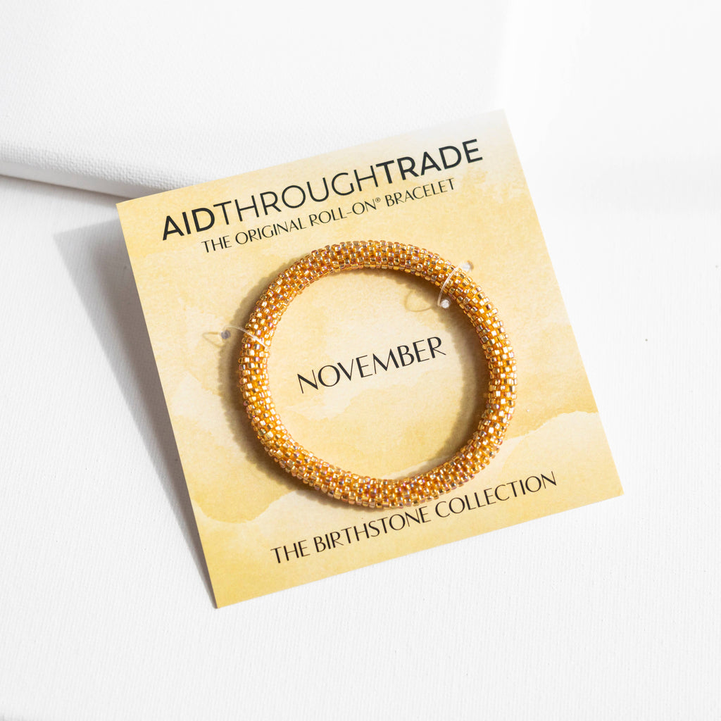 💎 November Birthstone Roll-On® Bracelet - Birthday Gift