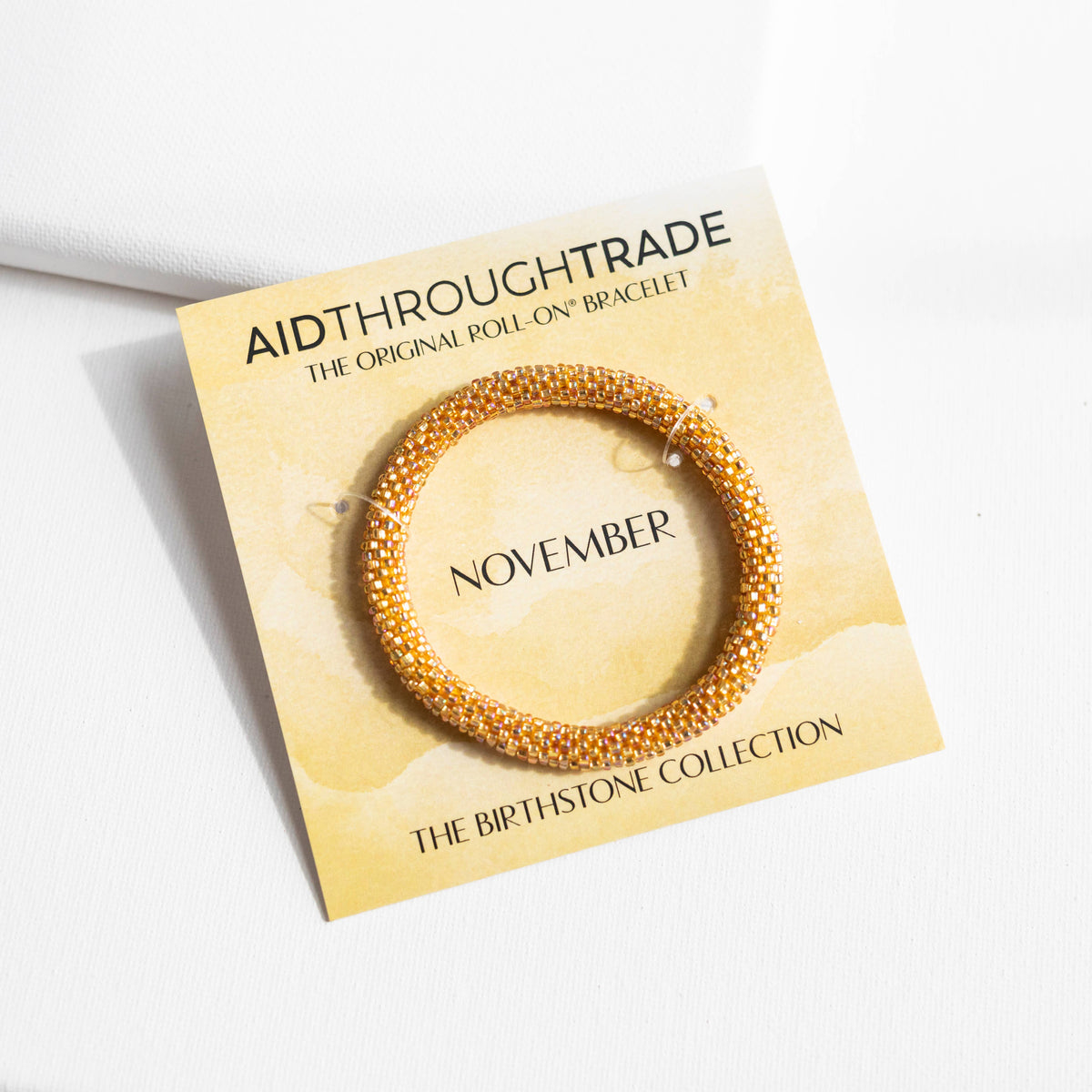 💎 November Birthstone Roll-On® Bracelet - Birthday Gift