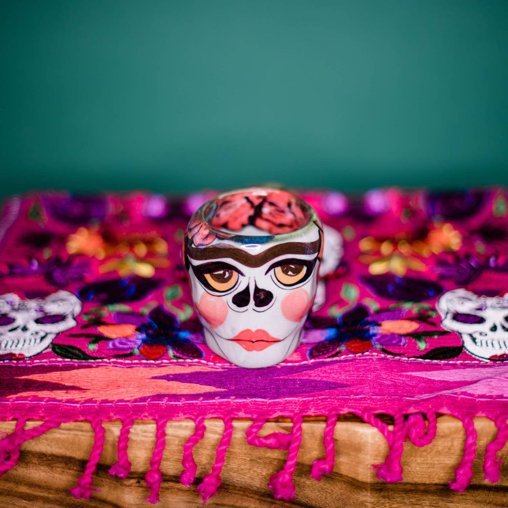 La Catrina Sugar Skull Skeleton Mug - Guatemala