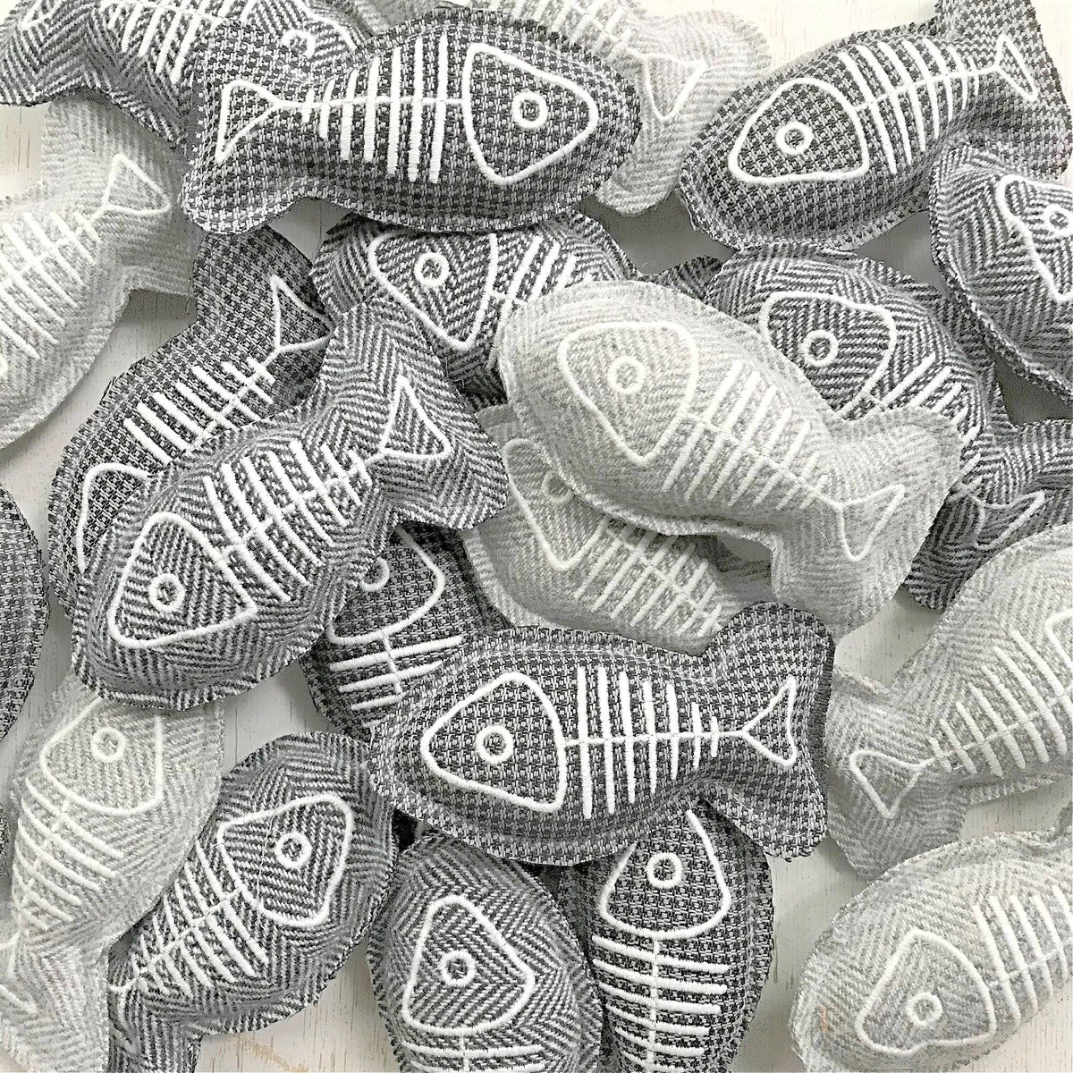 Grey Fish Catnip Toy