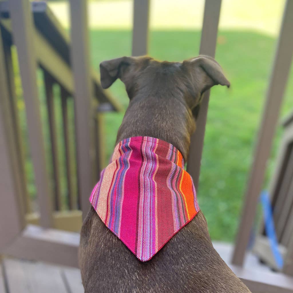 Hand Woven Over the Collar Dog Bandana
