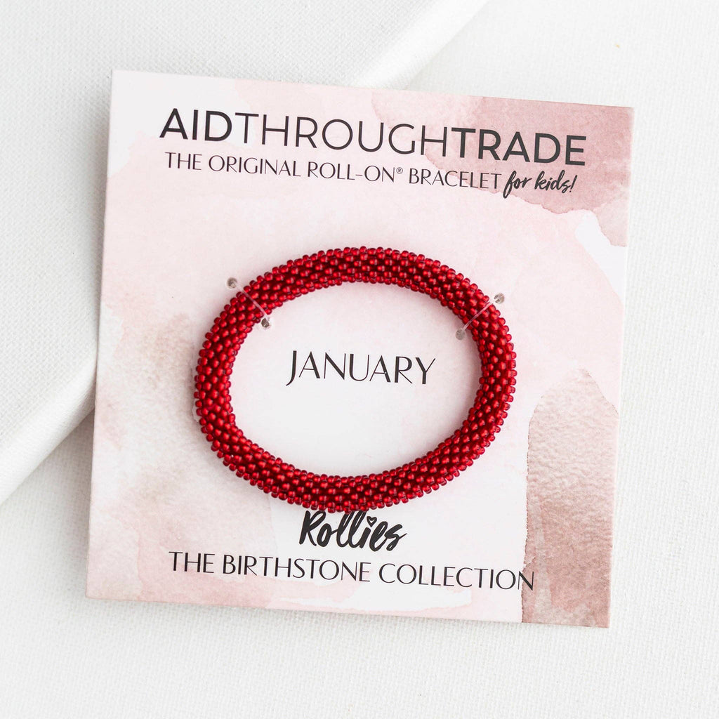 January Birthstone Rollies® for Kids - Birthday Bracelet