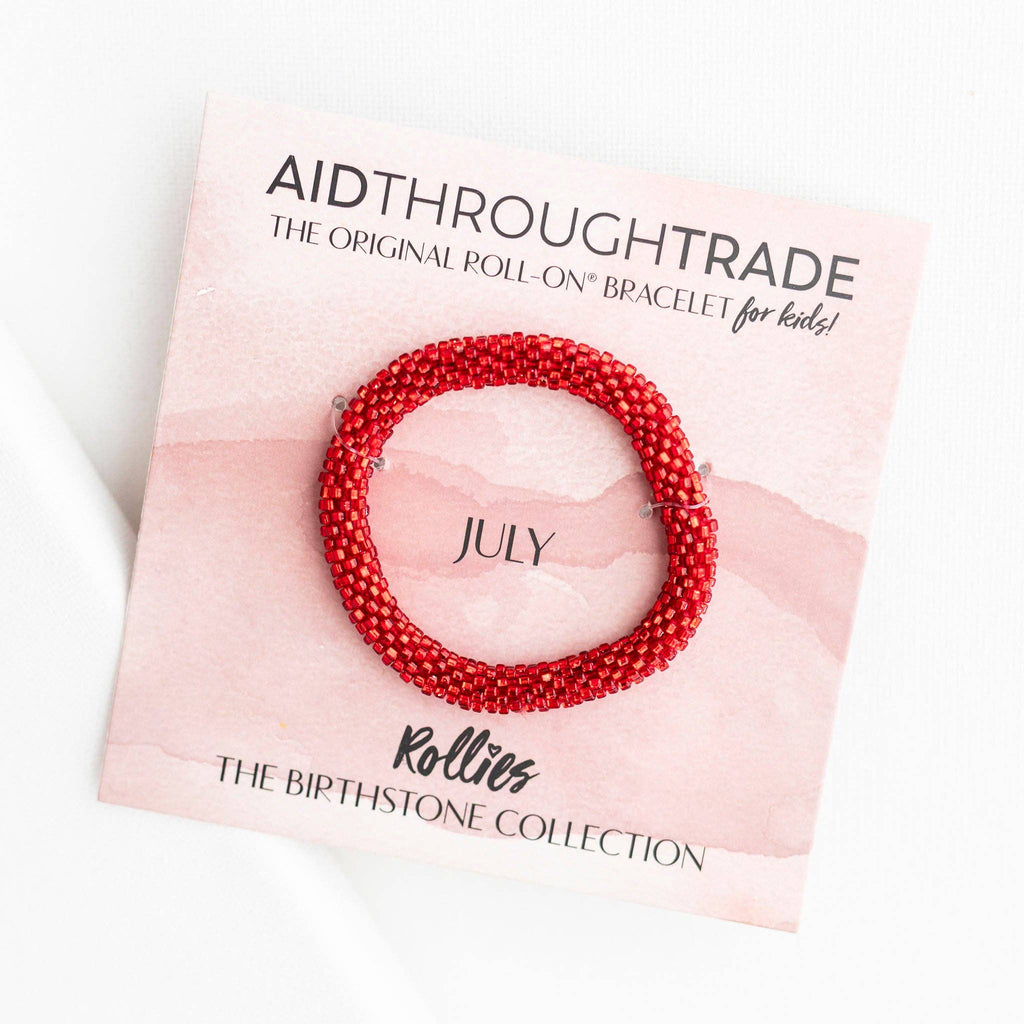 *NEW* July Birthstone Rollies® for Kids - Birthday Bracelet