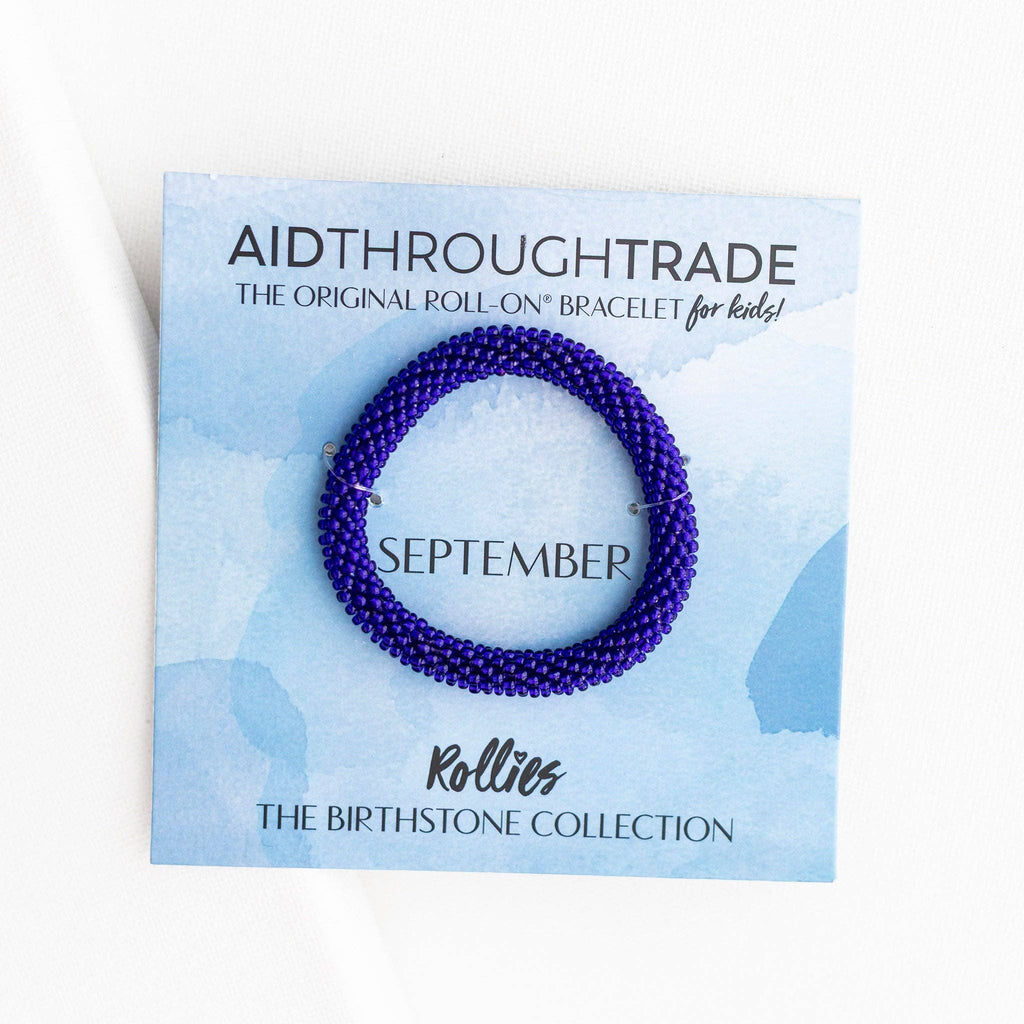 September Birthstone Rollies® for Kids - Birthday Bracelet