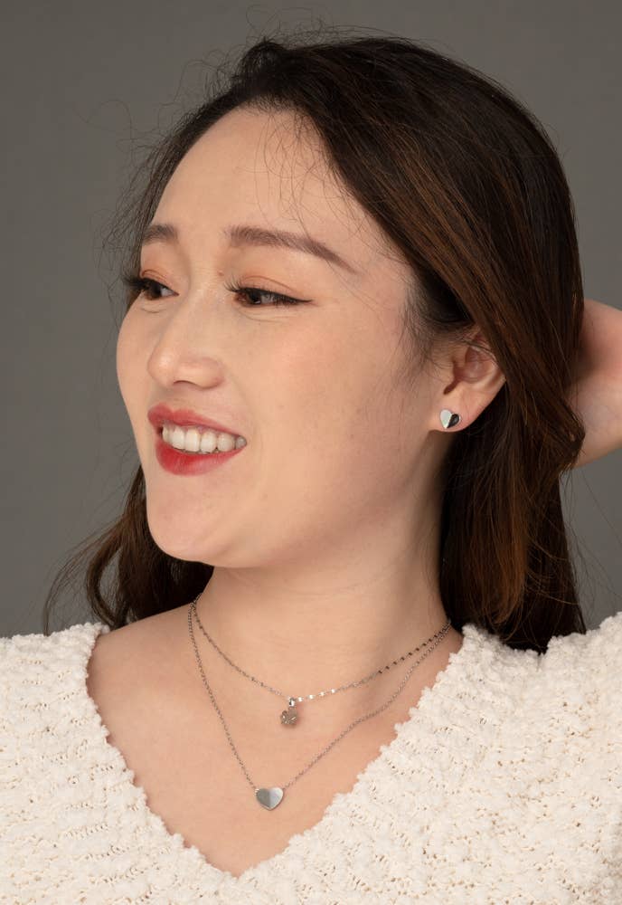 Give Hope Earrings in Silver and Mother of Pearl