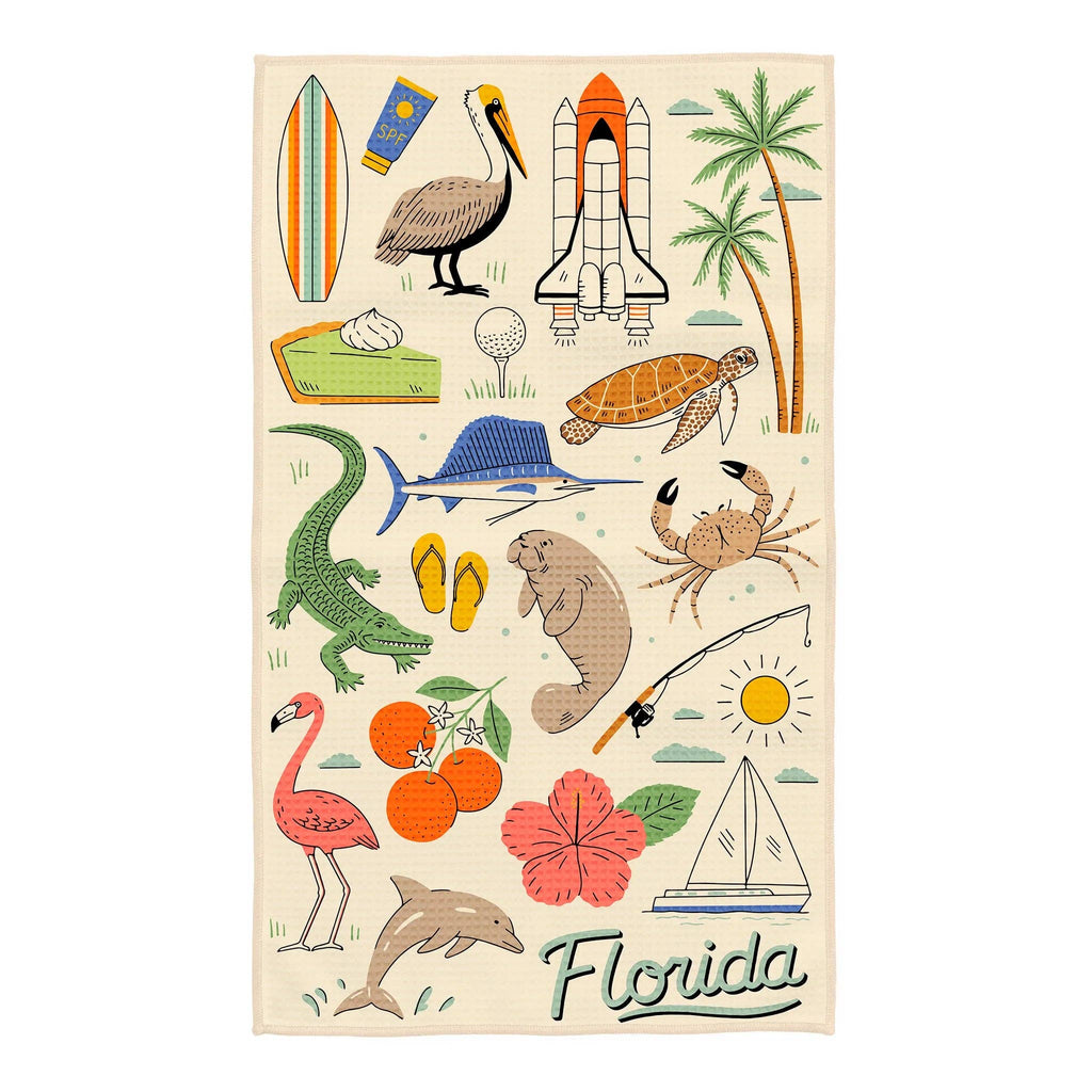 Kitchen Tea Towel Quick Dry | Florida