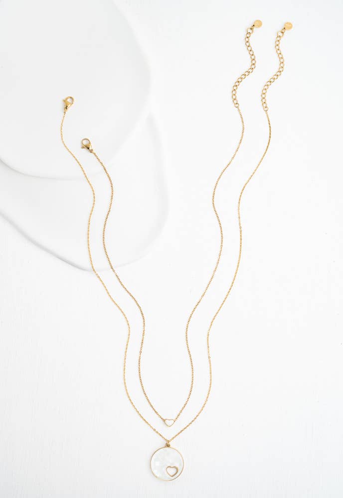 Journey Together Mother of Pearl Necklace Set