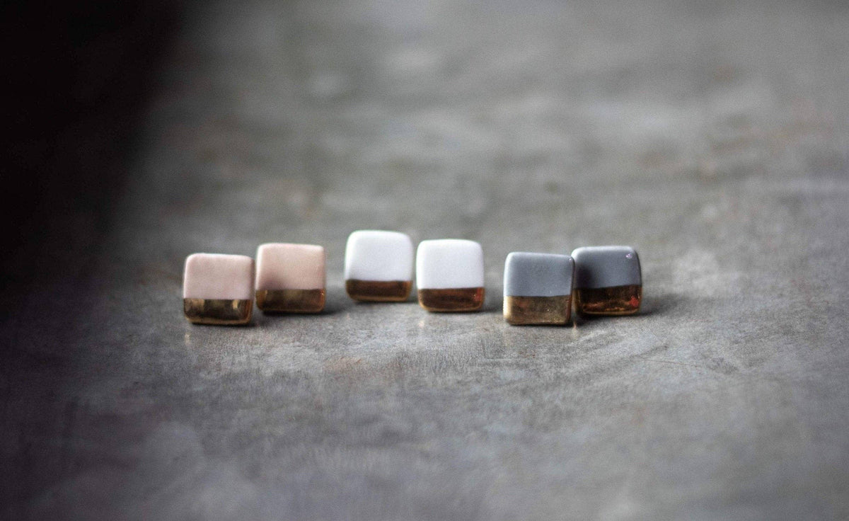 Shine Square Studs