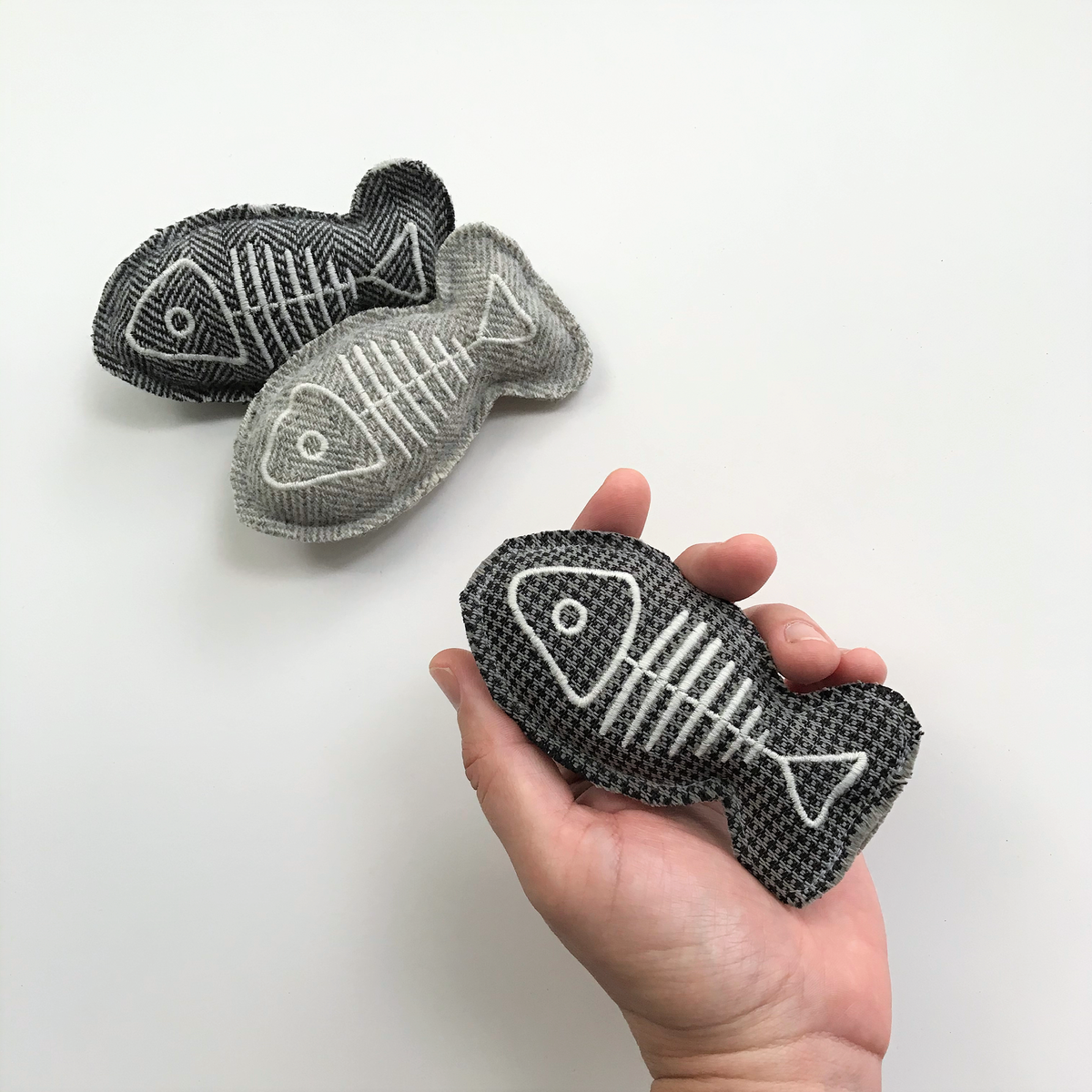 Grey Fish Catnip Toy