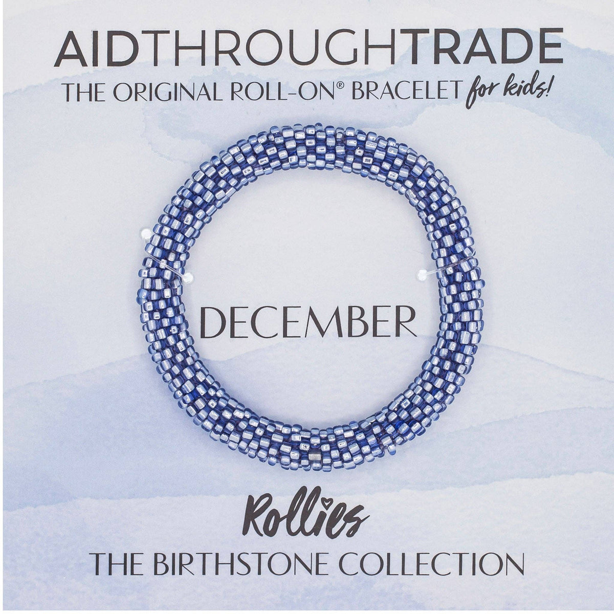 December Birthstone Rollies® for Kids - Birthday Bracelet