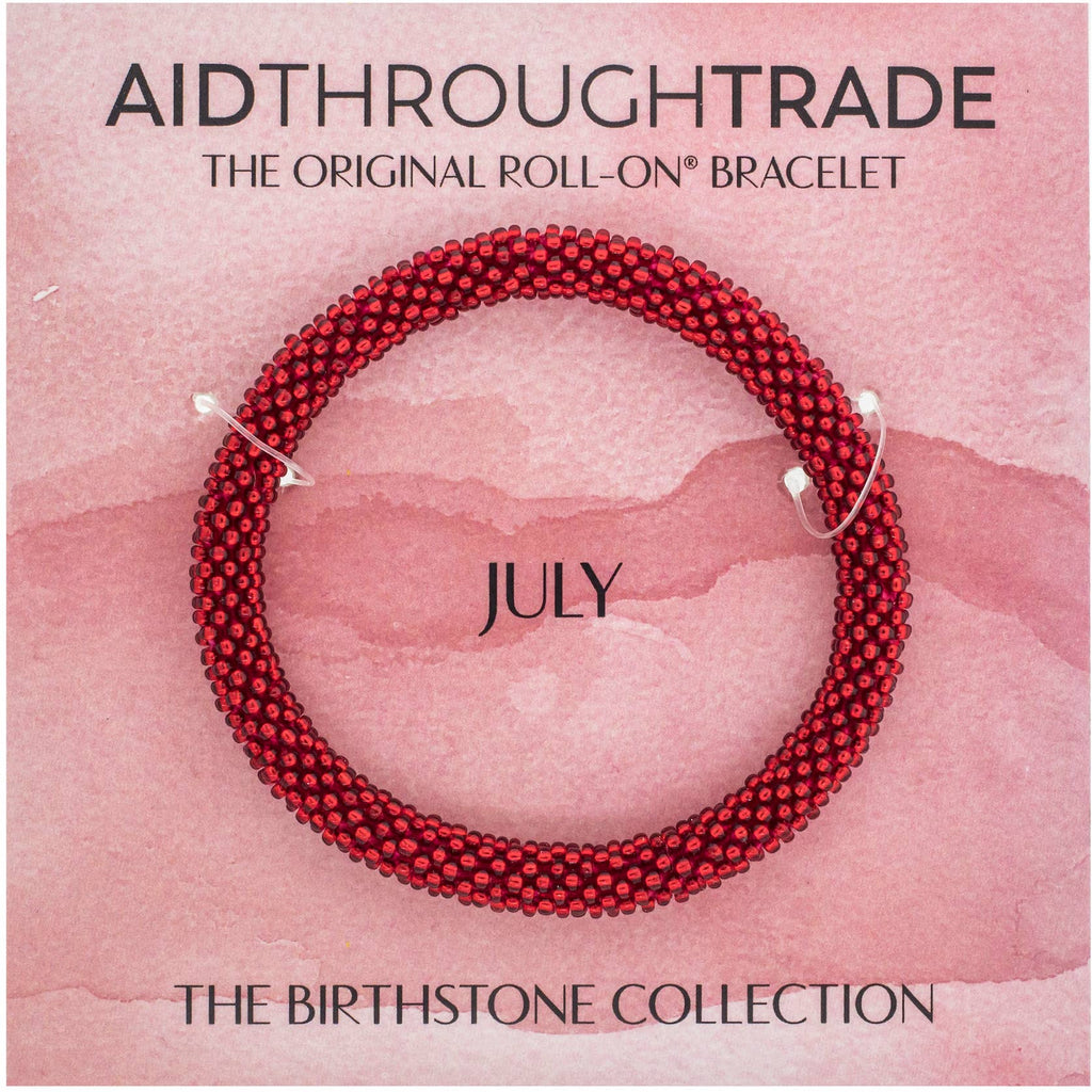 💎 July Birthstone Roll-On® Bracelet - Ideal Birthday Gift