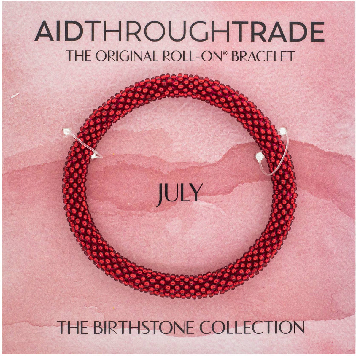 💎 July Birthstone Roll-On® Bracelet - Ideal Birthday Gift