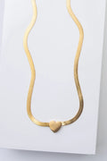 Herringbone Heart Necklace