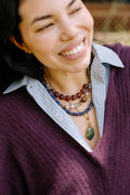 Lucid Glass Necklace, Amber